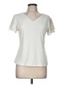 Calvin Klein Ivory Short Sleeve Blouse Size M - photo 1