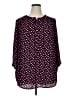 Maison d' Amelie 100% Polyester Hearts Black 3/4 Sleeve Blouse Size 1X - photo 1