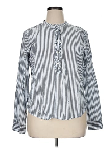 J.Crew Factory Store Long Sleeve Blouse (view 1)