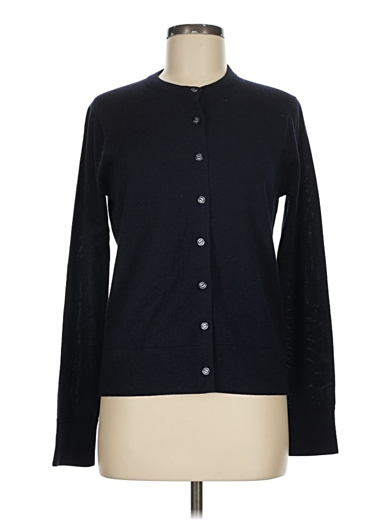 Pre-owned Brooks Brothers Wool Cardigan Sweater In Blue