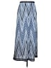 BCBGMAXAZRIA 100% Polyester Chevron-herringbone Blue Casual Skirt Size S - photo 2