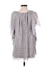 Black Rainn 100% Polyester Gray 3/4 Sleeve Blouse Size L - photo 2