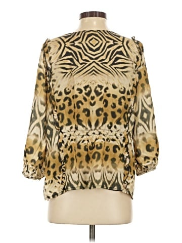Johnny Was 3/4 Sleeve Silk Top (view 2)