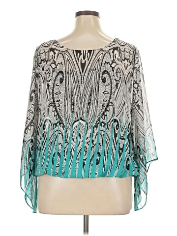 Alfani 3/4 Sleeve Blouse (view 2)