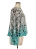 Alfani Teal 3/4 Sleeve Blouse Size 1X - photo 4