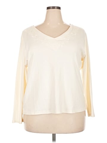 Karen Scott Long Sleeve Top (view 1)