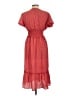 Max Studio Polka Dots Red Casual Dress Size L - photo 2