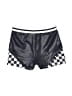 More Than Magic Checkered-gingham Silver Athletic Shorts Size 4 - 5 - photo 1