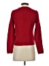Zara 100% Lana Wool Solid Red Wool Pullover Sweater Size S - photo 2