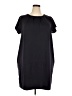 Lands' End Solid Black Casual Dress Size 20 - photo 1