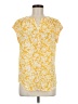 Fun2Fun Yellow Short Sleeve Blouse Size M - photo 1