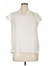 Nine West 100% Polyester Ivory Short Sleeve Blouse Size XL - photo 1