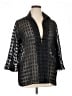 Notations 100% Polyester Black Kimono Size 1X - photo 1