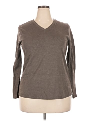 Faded Glory Long Sleeve Top (view 1)