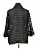 Notations 100% Polyester Black Kimono Size 1X - photo 2