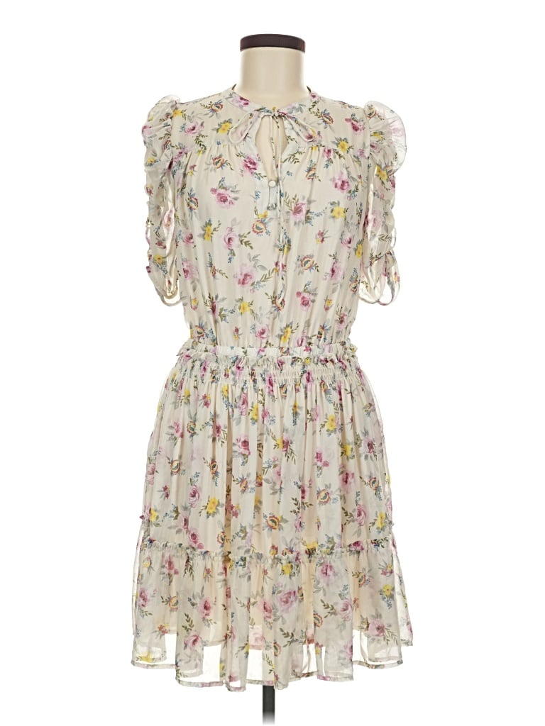 Pre-owned Current Air Casual Dress In Ivory