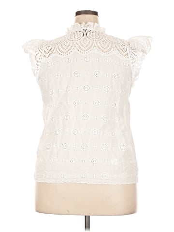 Aqua Short Sleeve Blouse (view 2)