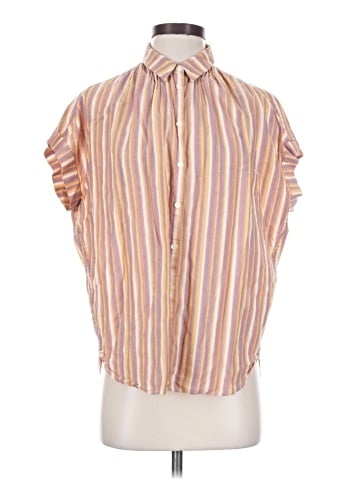Madewell Central Shirt in Rainbow Stripe (view 1)
