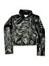 Knit Works 100% Polyester Metallic Black Jacket Size 10 - 12 - photo 1