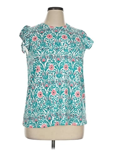 Crown & Ivy Short Sleeve Blouse (view 1)