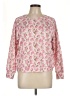 Elie Tahari Floral Pink Pullover Sweater Size L - photo 1