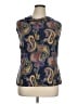 Tahari Blue Sleeveless Blouse Size XL - photo 1