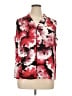 Nine West 100% Polyester Floral Red Sleeveless Blouse Size XL - photo 1