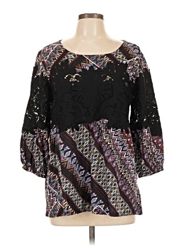 Vintage America Blues 3/4 Sleeve Blouse (view 1)