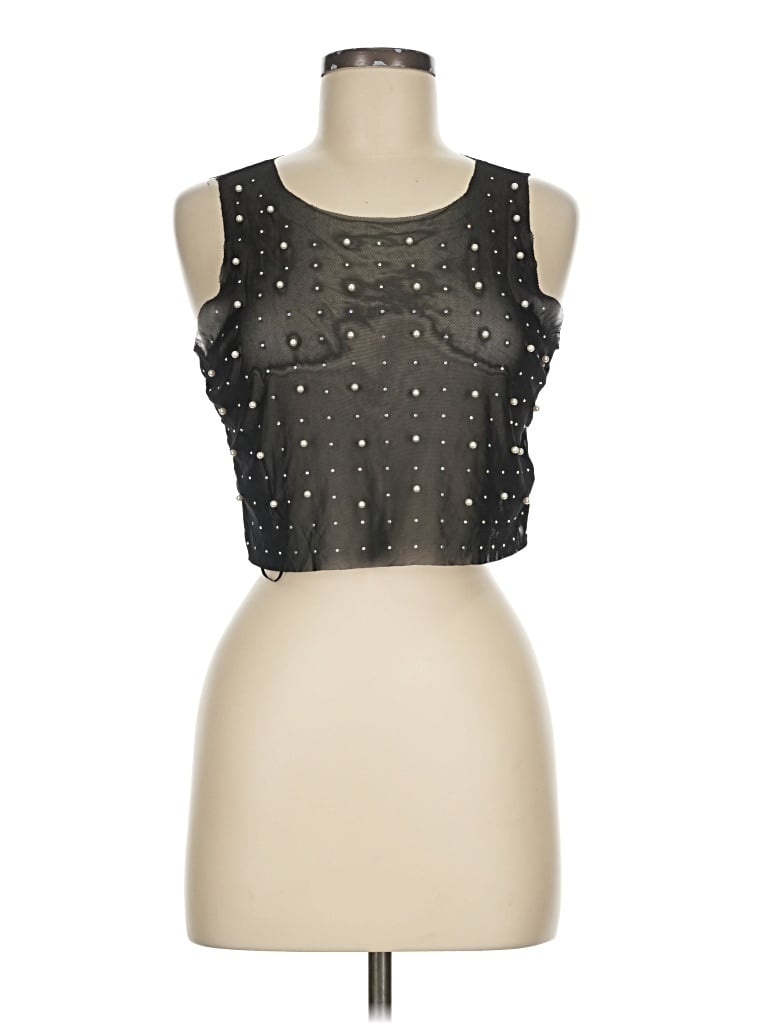 Sincerely Jules Tank Top Black Strapless Neckline Tops
