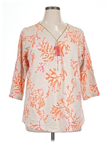 Belle By Kim Gravel 3/4 Sleeve Blouse (view 1)