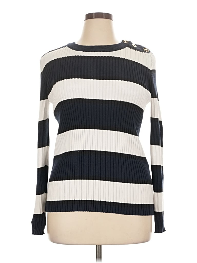 Pre-owned Eloquii Pullover Sweater In Ivory