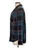 Soma Plaid Teal Long Sleeve Button-Down Shirt Size L - photo 5