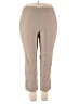 Roz & Ali Solid Tan Active Pants Size 18 - photo 1