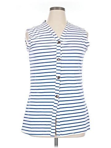 Unbranded Sleeveless Button-Down Shirt (view 1)