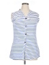 Unbranded Blue Sleeveless Button-Down Shirt Size XL - photo 1