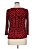 Rafaella Red 3/4 Sleeve Top Size XL - photo 2