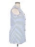 Unbranded Blue Sleeveless Button-Down Shirt Size XL - photo 4