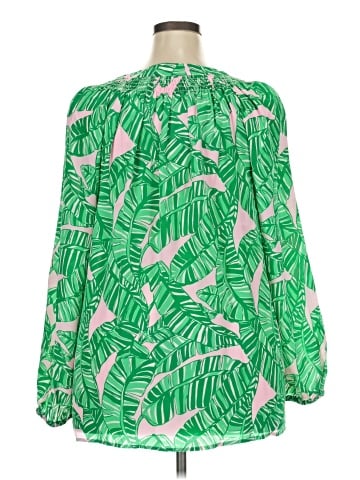 Lilly Pulitzer Long Sleeve Silk Top (view 2)