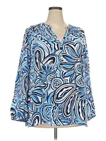 Lilly Pulitzer Long Sleeve Silk Top (view 1)