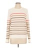 J. McLaughlin Stripes Ivory Pullover Sweater Size L - photo 1