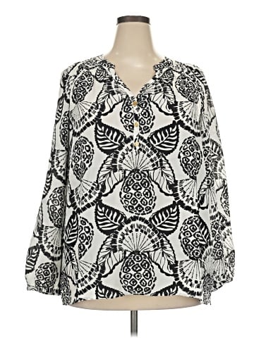 Lilly Pulitzer Long Sleeve Silk Top (view 1)
