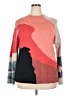 Nic + Zoe Color Block Red Pullover Sweater Size XXL - photo 1