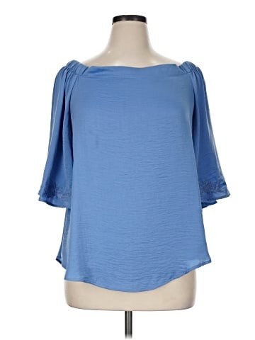 JLo by Jennifer Lopez 3/4 Sleeve Blouse (view 1)