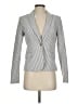 Calvin Klein Stripes Gray Blazer Size 4 - photo 1