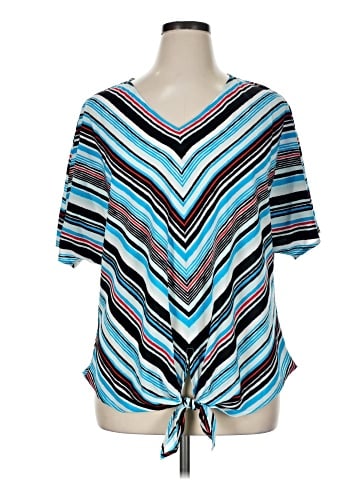 Jones New York Signature Short Sleeve Blouse (view 1)