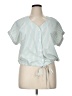 K.I.K.I.T Blue Short Sleeve Blouse Size XL - photo 1