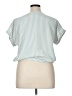 K.I.K.I.T Blue Short Sleeve Blouse Size XL - photo 2