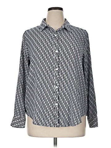 Liz Claiborne Long Sleeve Button-Down Shirt (view 1)
