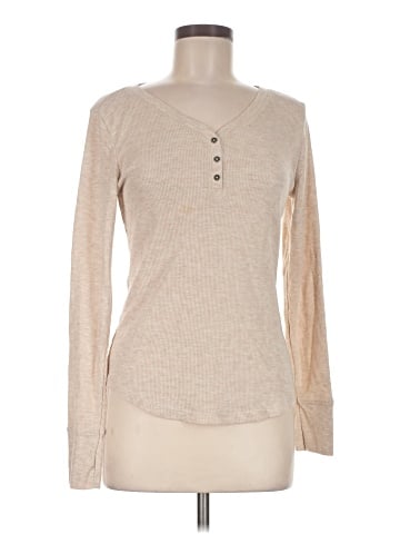 Faded Glory Long Sleeve Henley (view 1)