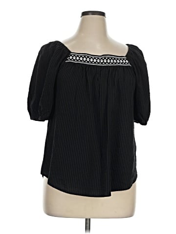 Maurices Short Sleeve Blouse (view 1)